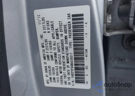 2011 Honda Accord 2.4 Se z USA, uszkodzony, nr VIN 1HGCP2F68BA058517